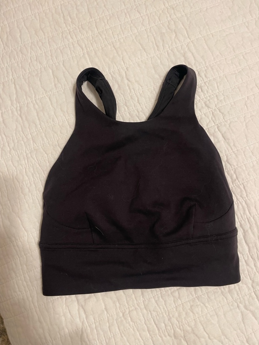 lululemon athletica Black High-Neck Crop Tank
